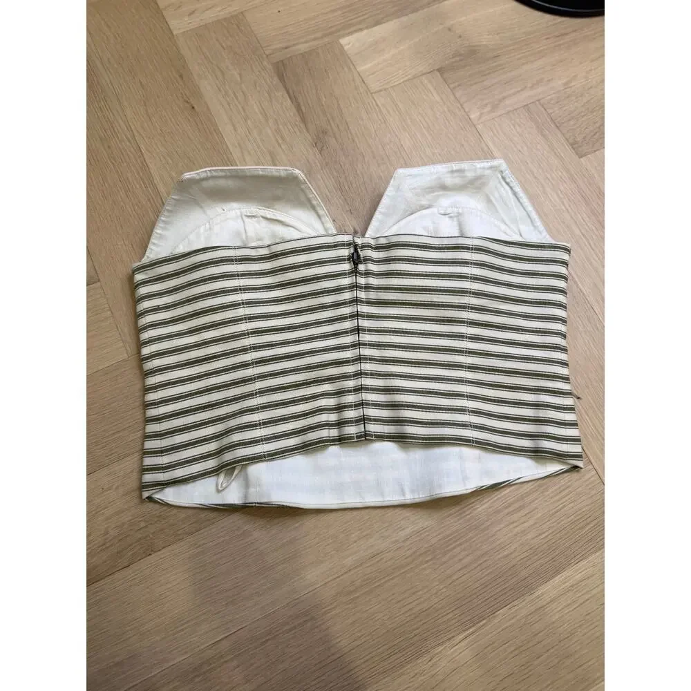 Mara Hoffman Suki Striped Bustier Top - Womens 2 - Picture 6 of 8